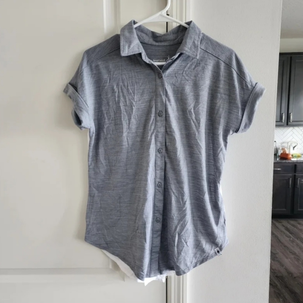 Smartwool Women's Everyday Travel Button Down Top.